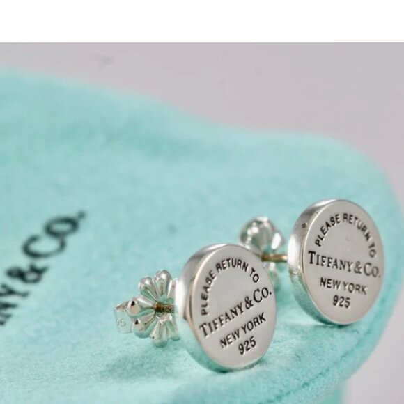 Retired Tiffany & Co. Silver Return to Tiffany Earrings Mini - Picture 1 of 9